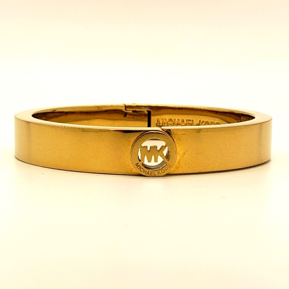 Michael Kors Logo Hinged Bangle Bracelet - Picture 7 of 16